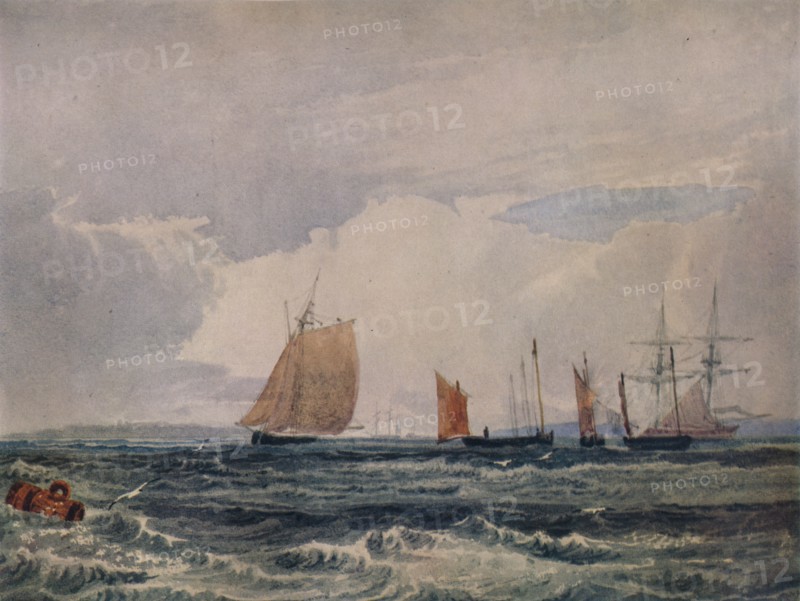 'Off Plymouth', c1827. Artist: Samuel Prout.