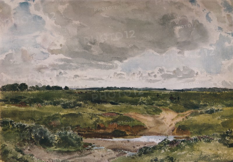 'A Common in August', c1890. Artist: Thomas Collier.