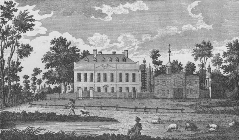 'A Gentlemen's Seat on Stockwell Common', 1792, (1912). Artist: Unknown.
