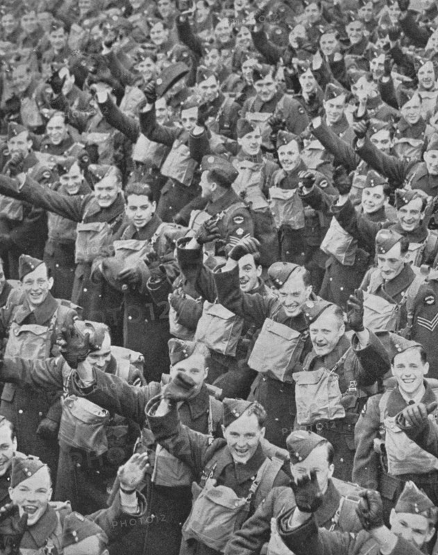 'Canada's Airmen Arrive', 1939, (1940). Artist: Unknown.