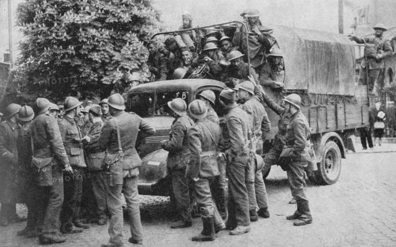 'Allies Go To Belgium's Aid', 1940, (1940). Artist: Unknown.