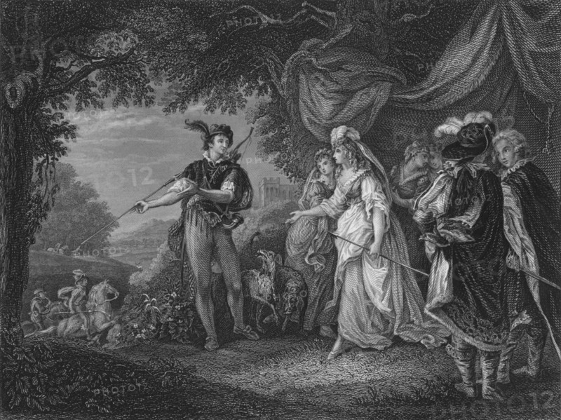 Act IV Scene i from Love's Labour Lost, c19th century. Artist: Unknown.