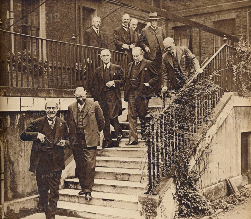 Government in Crisis, forming a National Cabinet as requested by King George V, 1931, (1938). Artist: Unknown.