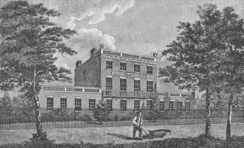 'Dr. Lettsom's House, Camberwell', c1805, (1912). Artists: Unknown, George Samuel Elgood.