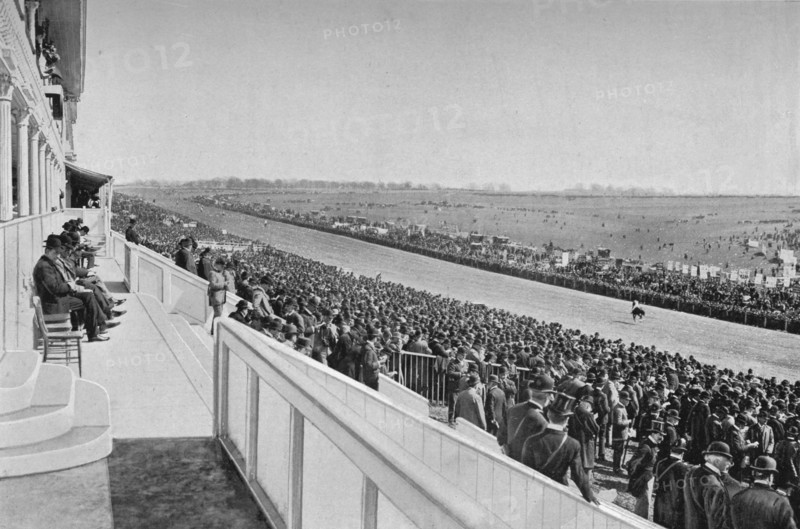 'The Derby: View Down The Course', c1903, (1903). Artist: WA Rouch.