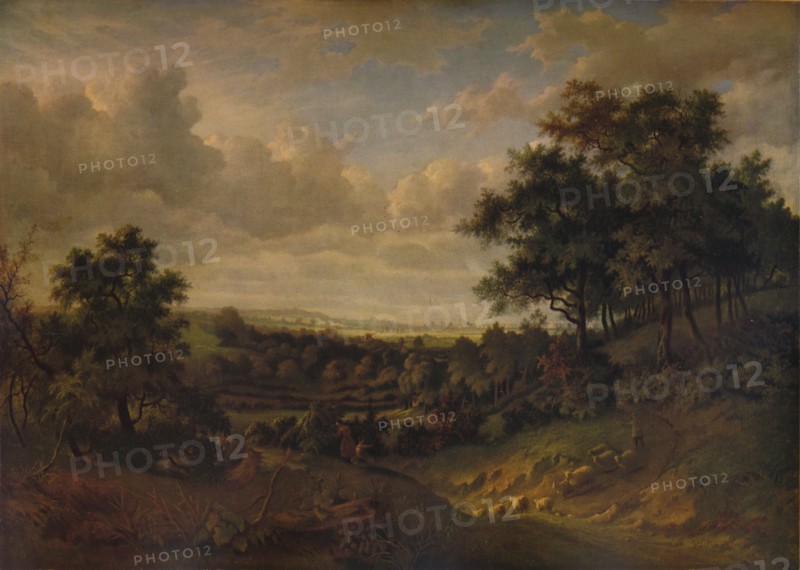 'A View of the Thames: Greenwich in the distance', 1820 Artist: Patrick Nasmyth.