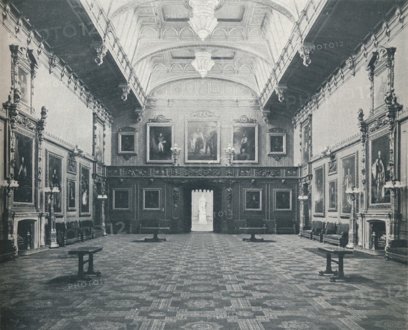 'The Waterloo Chamber Windsor Castle', c1899, (1901). Artist: Eyre & Spottiswoode.