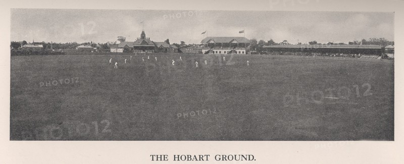 The Hobart Cricket Ground, Tasmania, Australia, 1912. Artist: The Sydney Daily Telegraph.