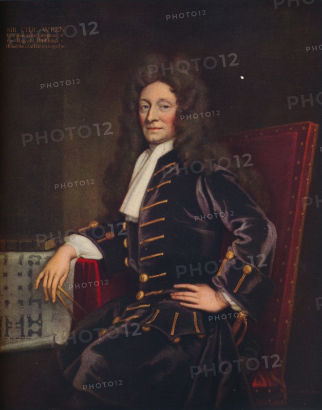 'Sir Christopher Wren', 1711. Artist: Sir Godfrey Kneller.