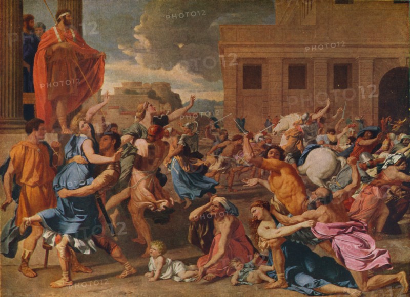'The Abduction of the Sabine Women', c1633. Artist: Nicolas Poussin.