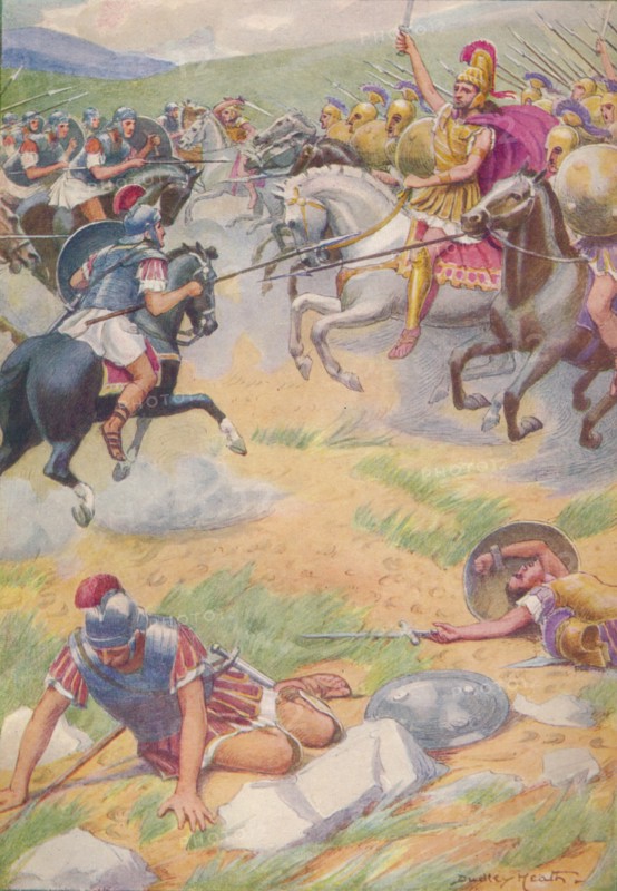'The armour of Pyrrhus was richer and more beautiful than that of his soldiers', c1912 (1912). Creator: Ernest Dudley Heath.