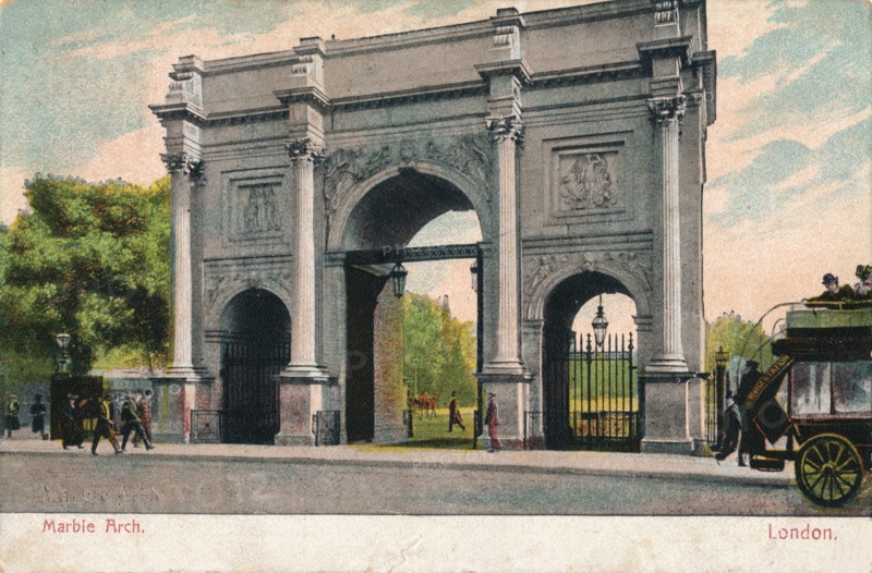 'Marble Arch, London', c1906. Artist: Unknown.