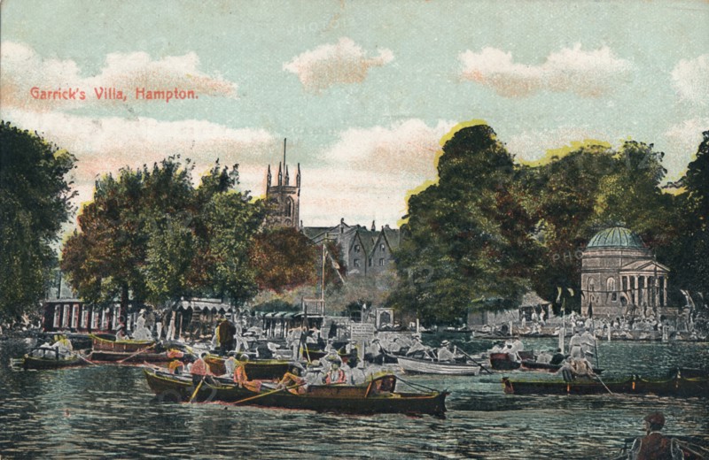'Garrick's Villa, Hampton', c1910. Artist: Unknown.