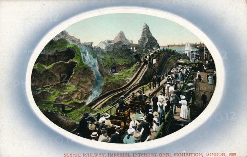 'Scenic Railway, Imperial International Exhibition, London, 1909. Artist: Unknown.
