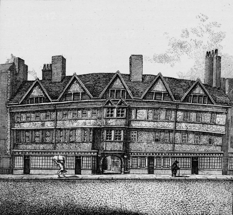 Staple Inn, High Holborn, London, c1890 (1904). Artist: Unknown.