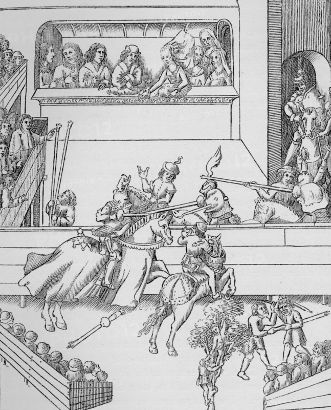 Tournament of the Earl of Warwick, 16th century (1906). Artist: Unknown.