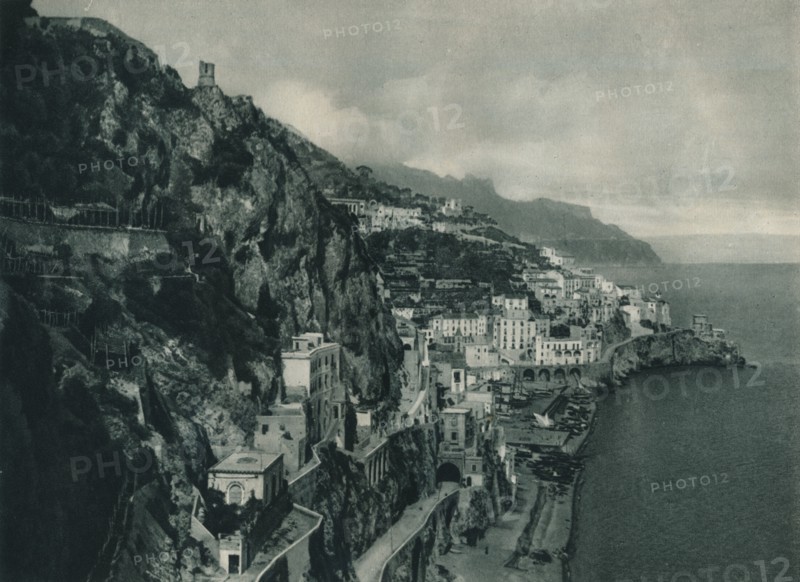 View of Amalfi, Italy, 1927. Artist: Eugen Poppel.