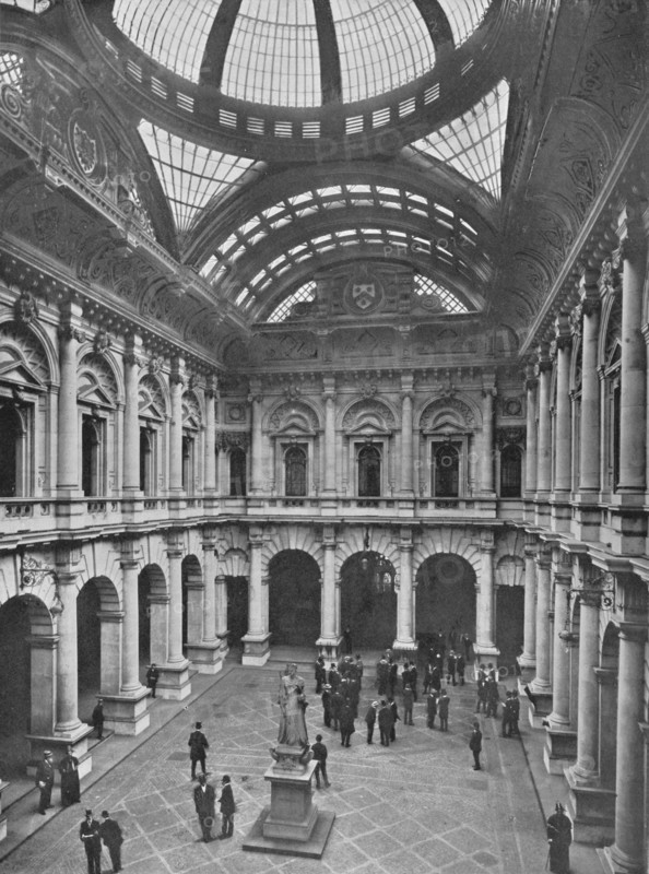 Interior of the Royal Exchange, City of London, c1910 (1911). Artist: Unknown.