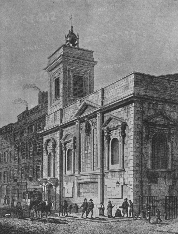 Church of St Mildred, Poultry, City of London, 1812 (1911). Artist: George Sidney Shepherd.
