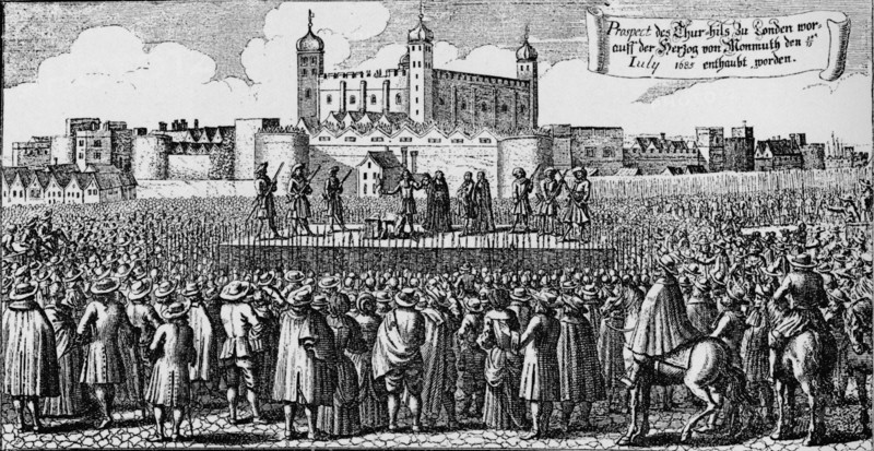 The execution of the Duke of Monmouth, Tower Hill, London, 15 July 1685 (1903). Artist: Unknown.