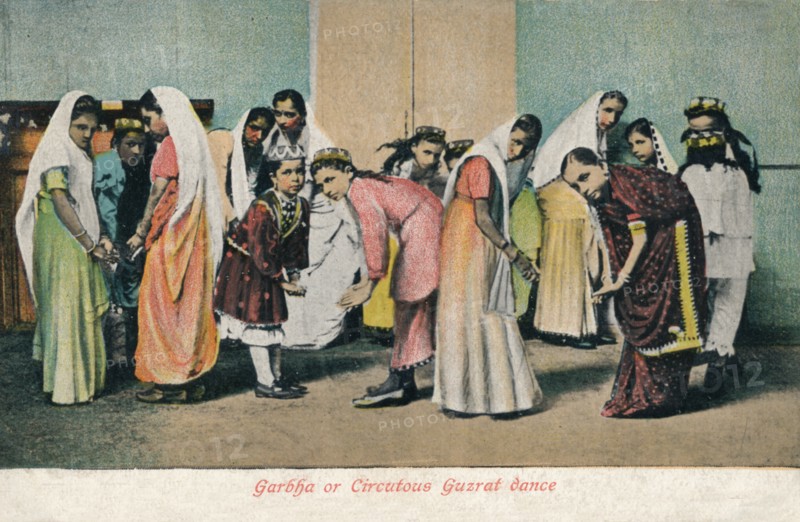 'Garbha or Circutous Gurzat dance', c1910. Artist: Unknown.