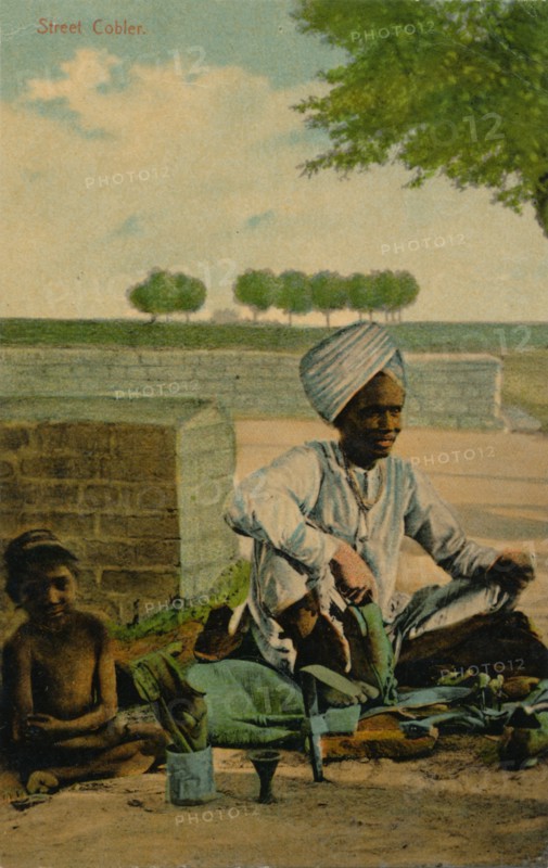 'Street Cobler', c1900. Artist: Unknown.