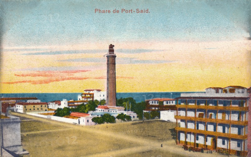 'Phare de Port-Said', c1900. Artist: Unknown.