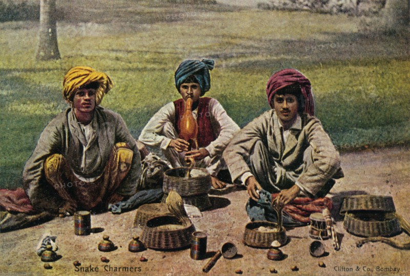 'Snake Charmers', c1910.  Artist: Unknown.