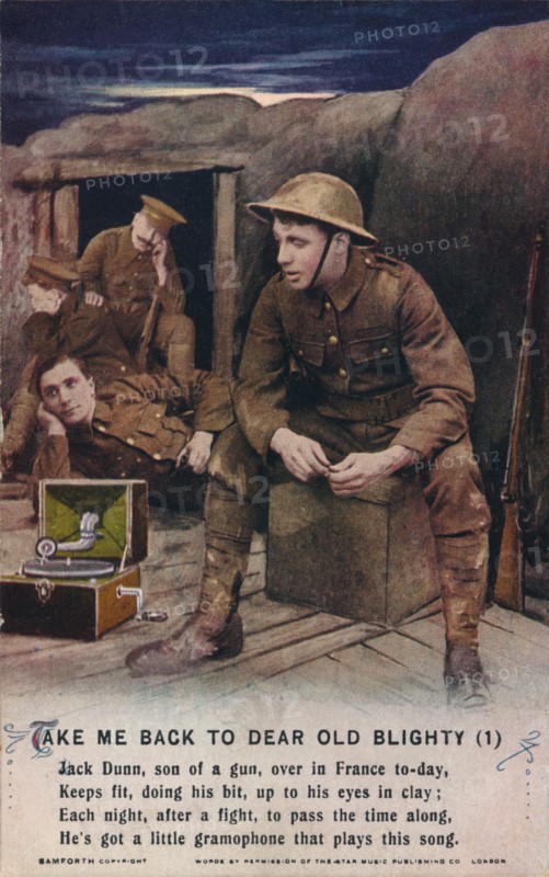 'Take Me Back To Dear Old Blighty (1)', c1916 .  Artist: Unknown.