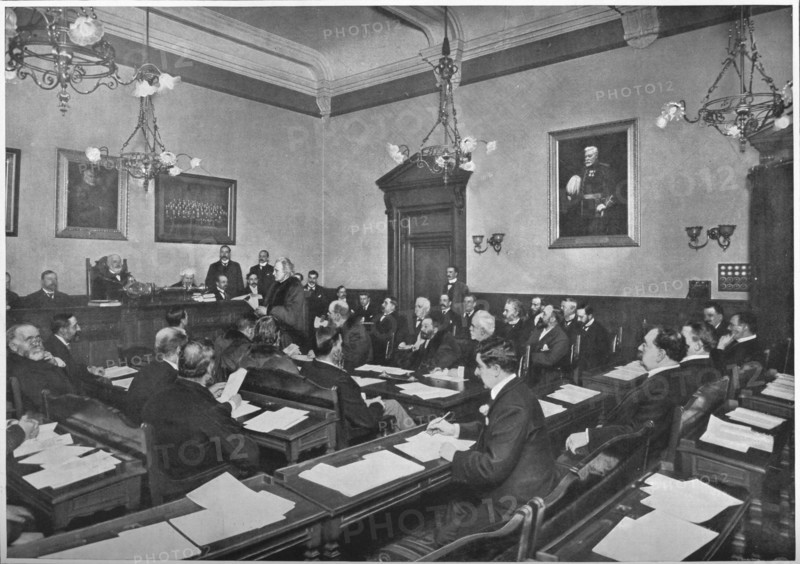 A meeting of Hammersmith Borough Council, c1903 (1903). Artist: Unknown.