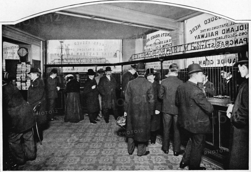 Money Exchange Department, Thmas Cook & Son, Ludgate Circus, City of London, c1903 (1903). Artist: Unknown.