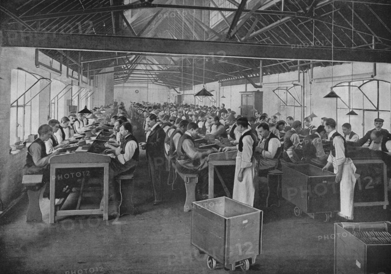 One of the cigar manufacturing departments at Salmon and Gluckstein, Ltd, London, c1870s (1903). Artist: Unknown.