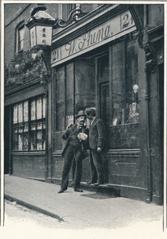A Chinese shop, Limehouse, London, c1900 (1901). Artist: Unknown.