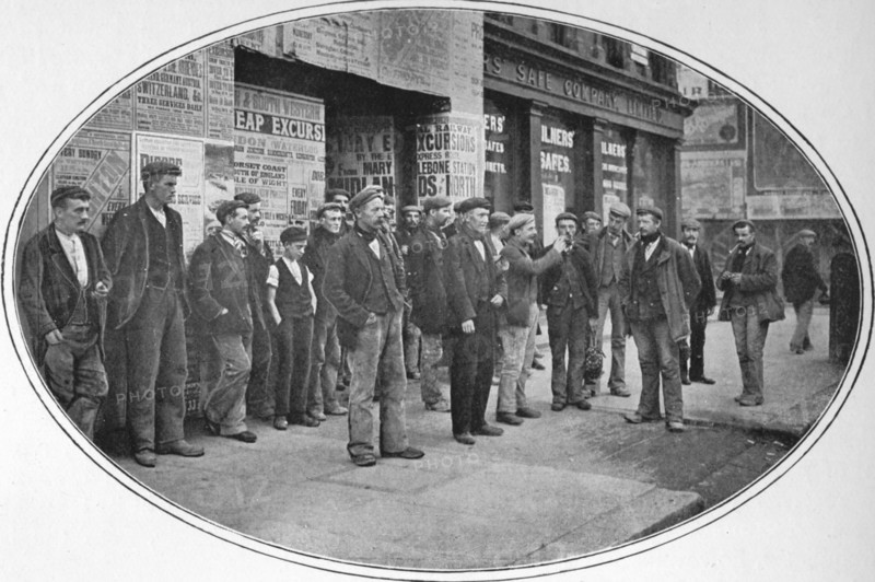 Builders' men ready for work, London, c1900 (1901). Artist: Unknown.