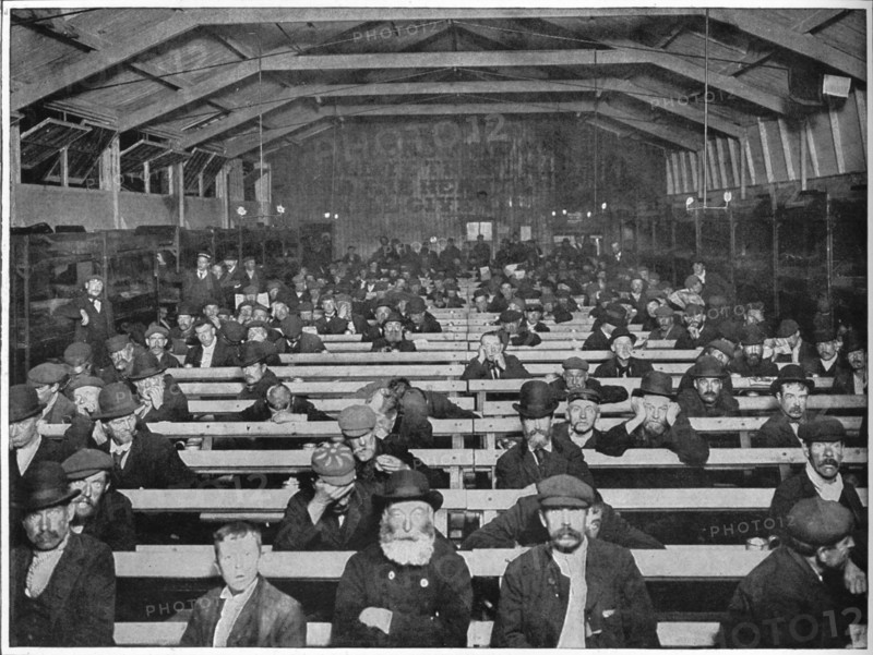The 'Penny Sit-Up', Salvation Army shelter, Blackfriars, London, c1900 (1901). Artist: Unknown.