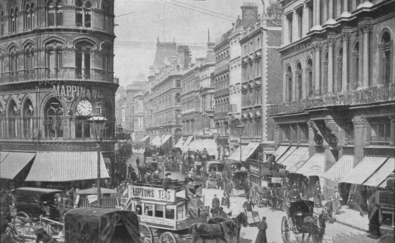 Cheapside from the Mansion House, City of London, c1900 (1901). Artist: Unknown.