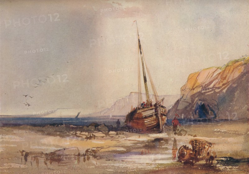 'Beach Scene', c1840. Artist: William Roxby Beverley.