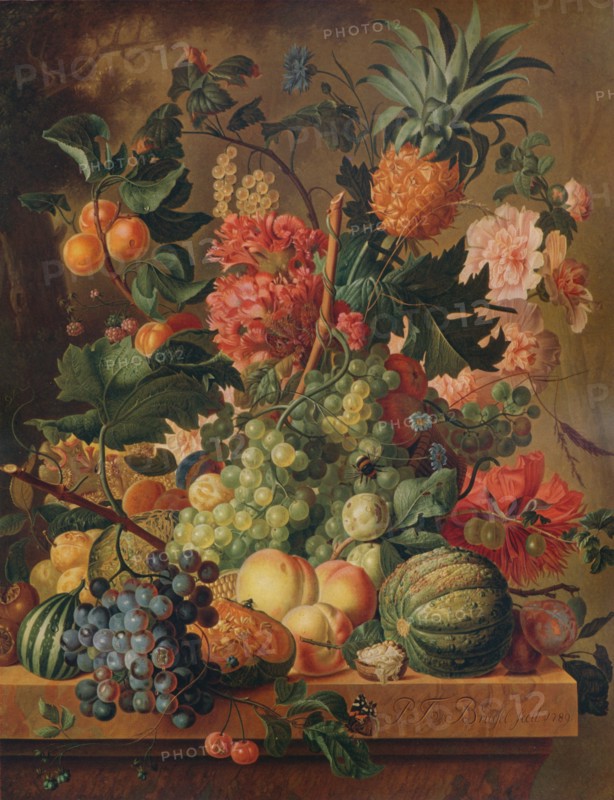 'Fruit and Flowers', 1789, (1938). Artist: Paul Theodor van Brussel.