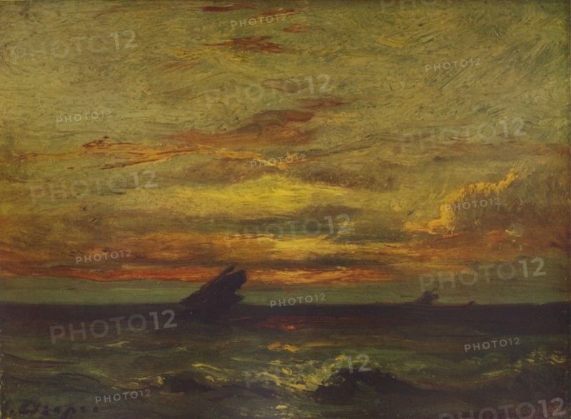 'Coucher du Soleil', c1879, (1938). Artist: Jules Dupré.