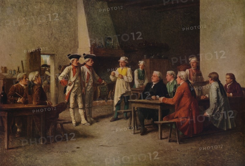 'Billeting', 1883, (1938). Artist: Eugene Fichel.