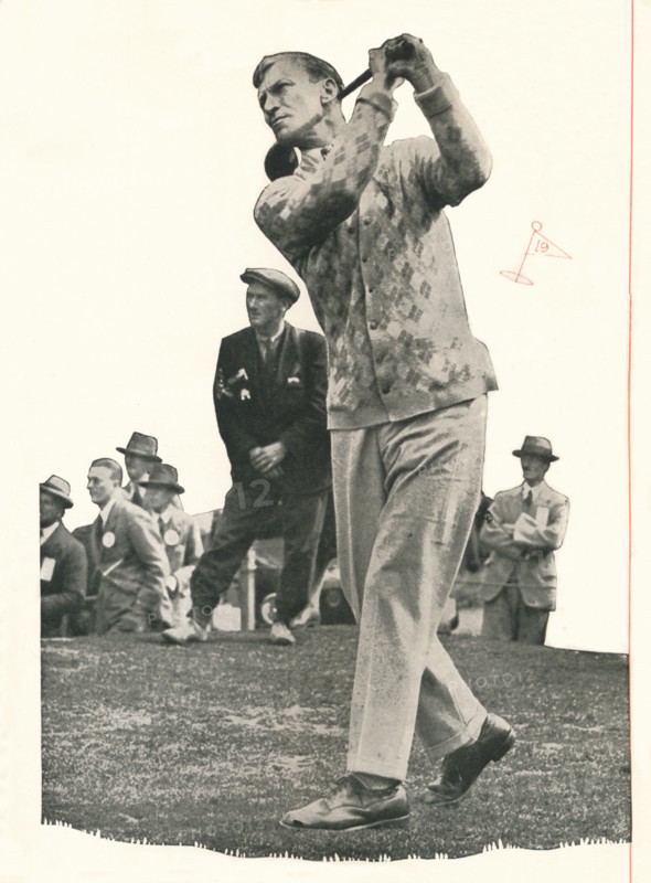 'Archie Compston approaches: I Have No Use For A Club Without Booth's', c1935 (1935).  Artist: Unknown.