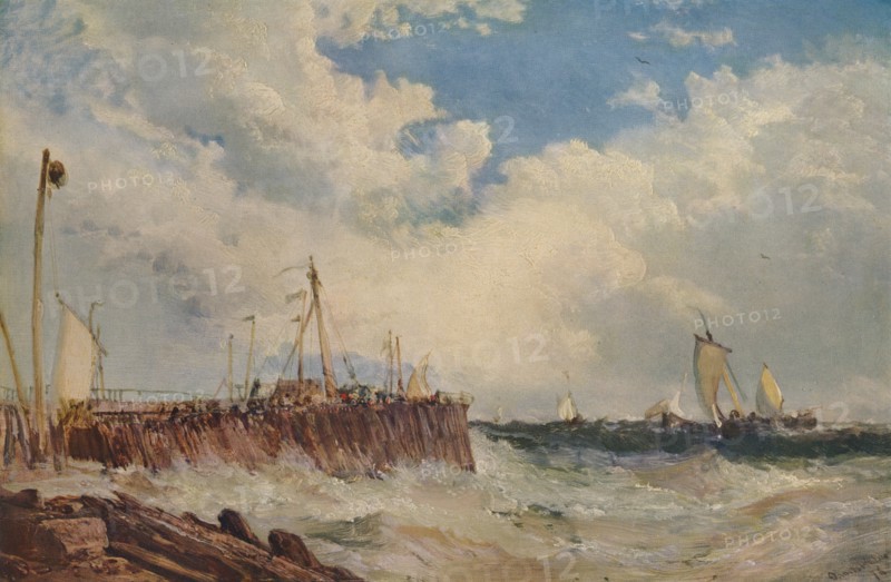 'On the Coast of Holland', 1876, (1938). Artist: James Webb.