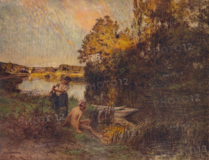 'La Baigneuse', 1907, (1938). Artist: Leon-Augustin Lhermitte.
