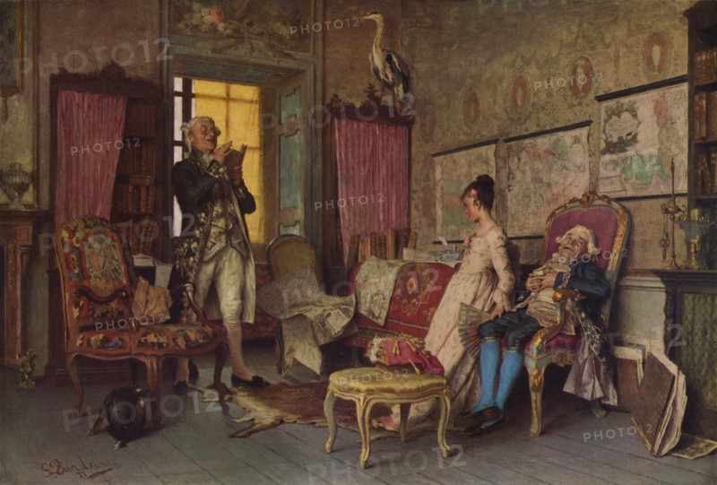 'An Amusing Story',1877, (1938). Artist: Giovanni Battista Quadrone.