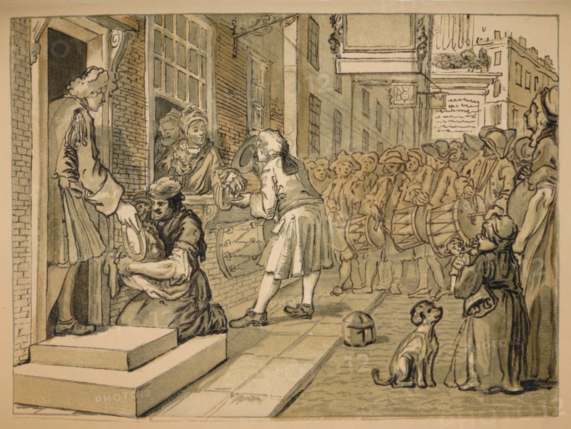 Sketch for 'Industry and Idleness' - Plate VI, 1747. Artist: William Hogarth.