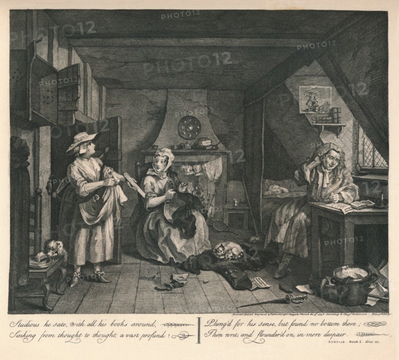 'The Distrest Poet', 1740.  Artist: William Hogarth.