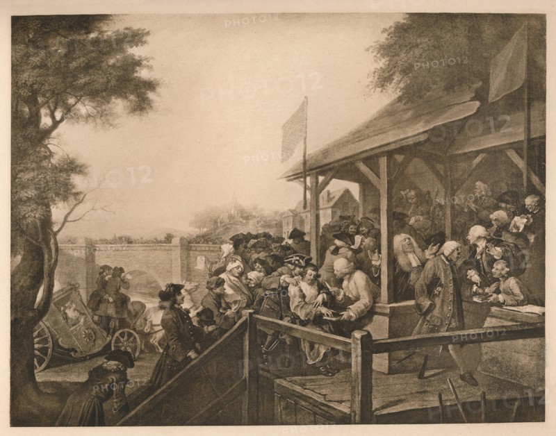 'The Polling', Plate III from 'The Humours of an Election', 1757. Artist: William Hogarth.