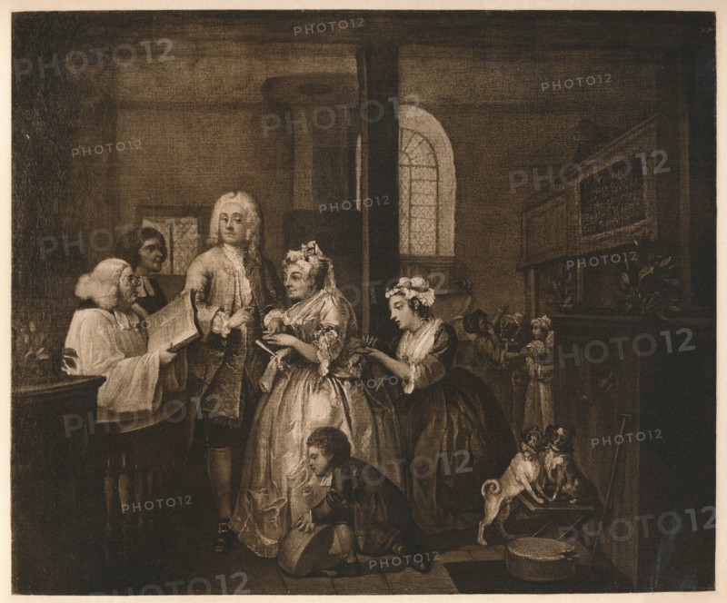 A Rake's Progress - 5: He Marries', 1733.  Artist: William Hogarth.