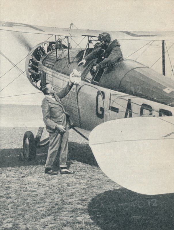 Before the first flight over Mount Everest, 1933 (c1937). Artist: Unknown.
