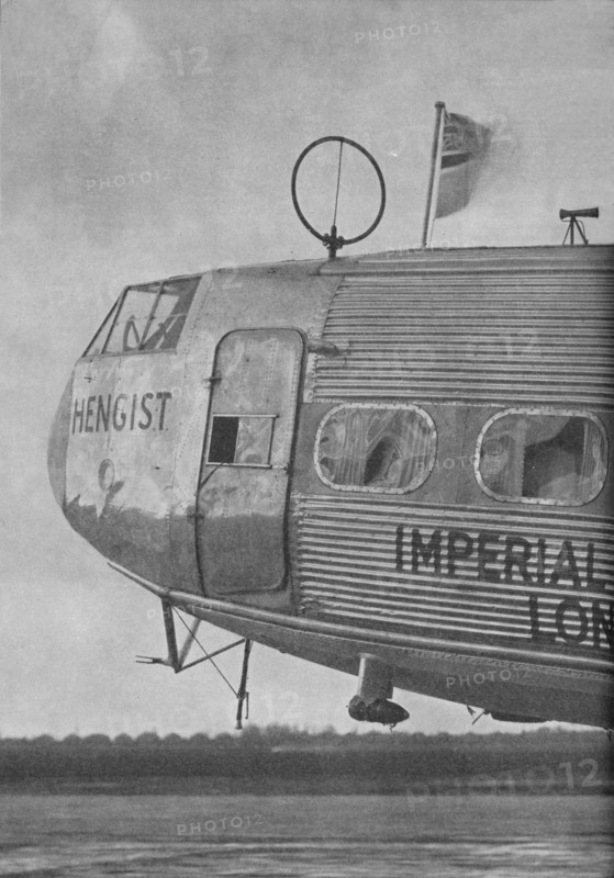 Aerial equipment on the Imperial Airways liner Hengist, c1936 (c1937). Artist: Marconi's Wireless Telegraph Co Ltd.